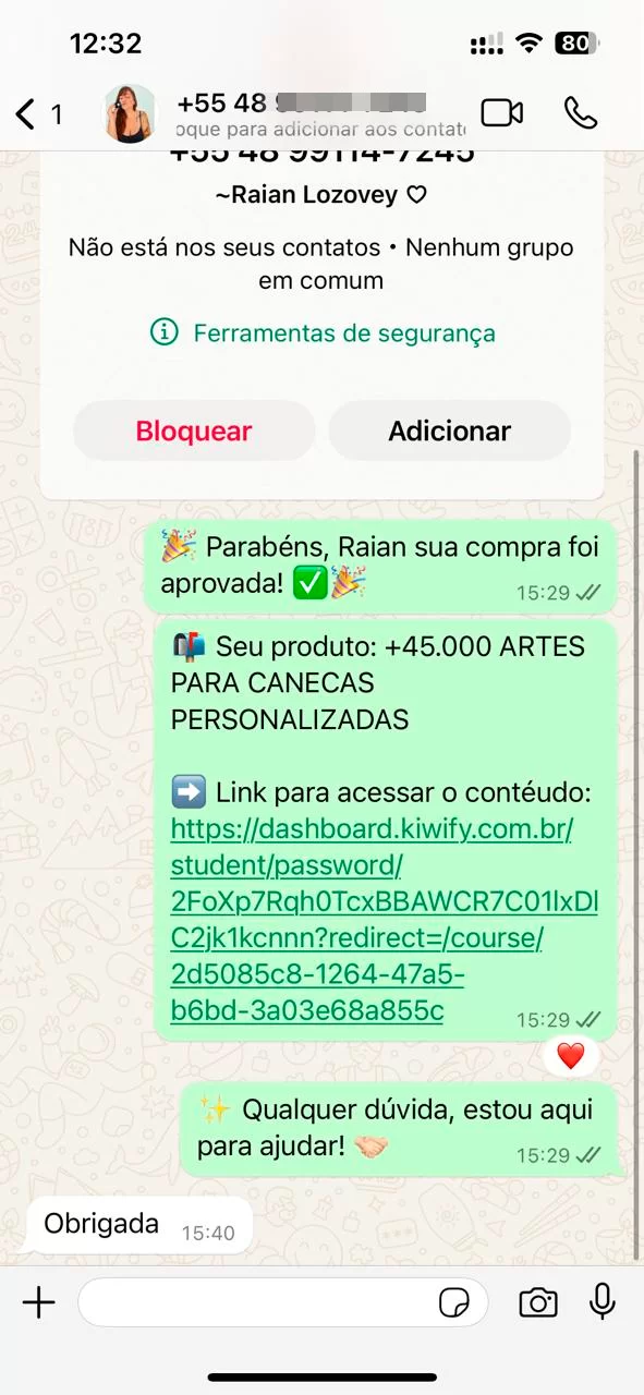 Depoimento cliente
