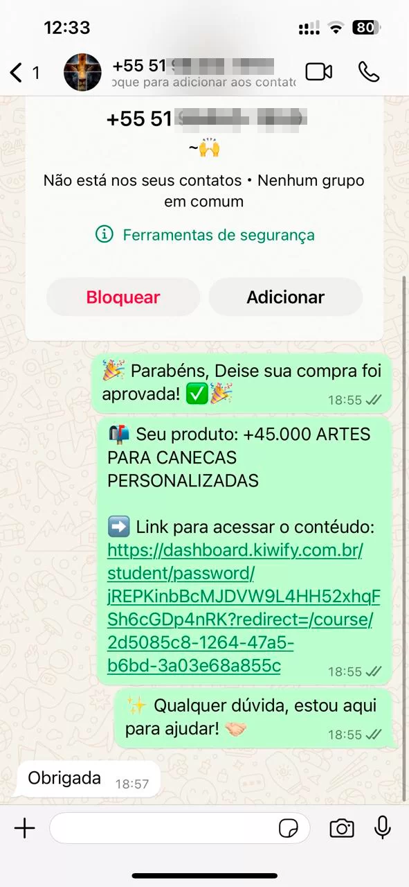 Depoimento cliente