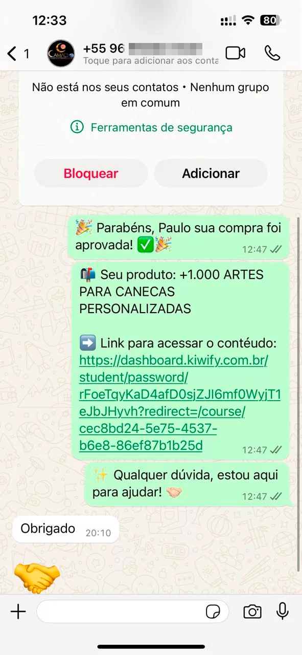 Depoimento cliente