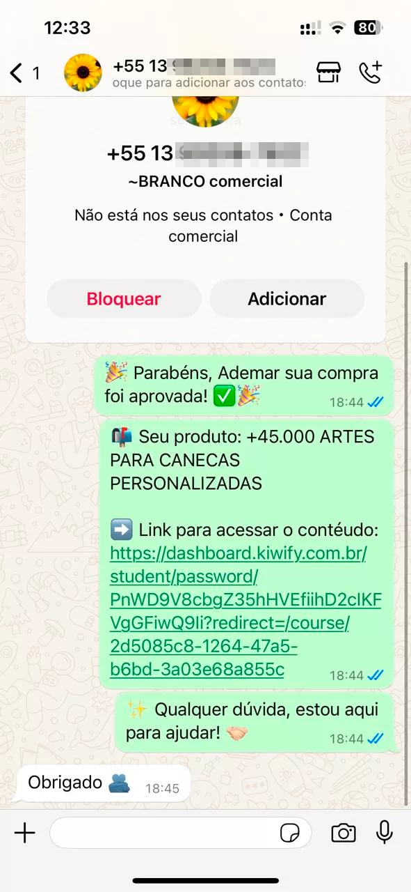 Depoimento cliente
