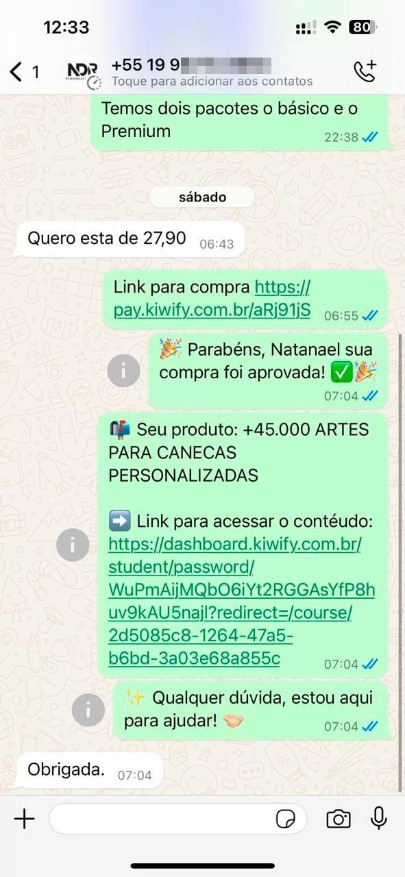 Depoimento cliente